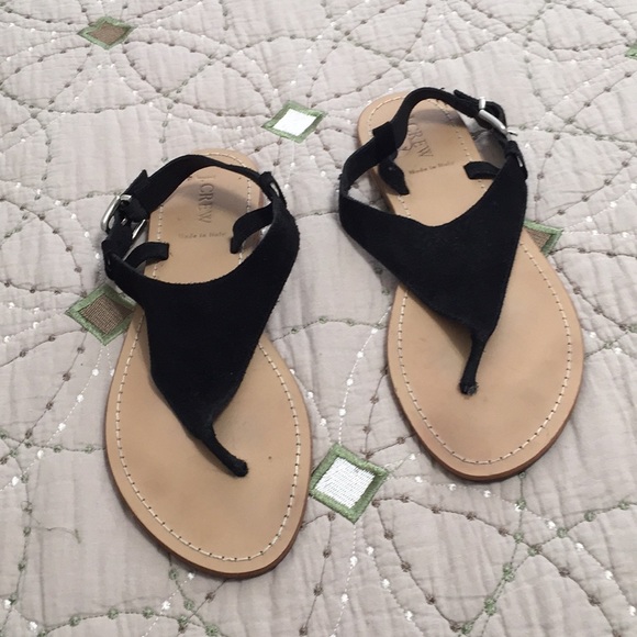J. Crew Shoes - 10 J. Crew Black Leather Sandals